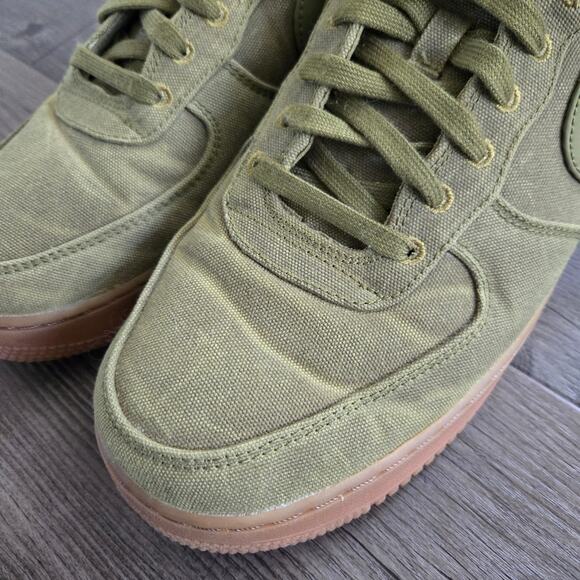 Nike Air Force 1 Low Premium Gum Sole Camper Green Size 10.5 - Picture 11 of 13